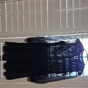 Elegant Black Sheer Dress